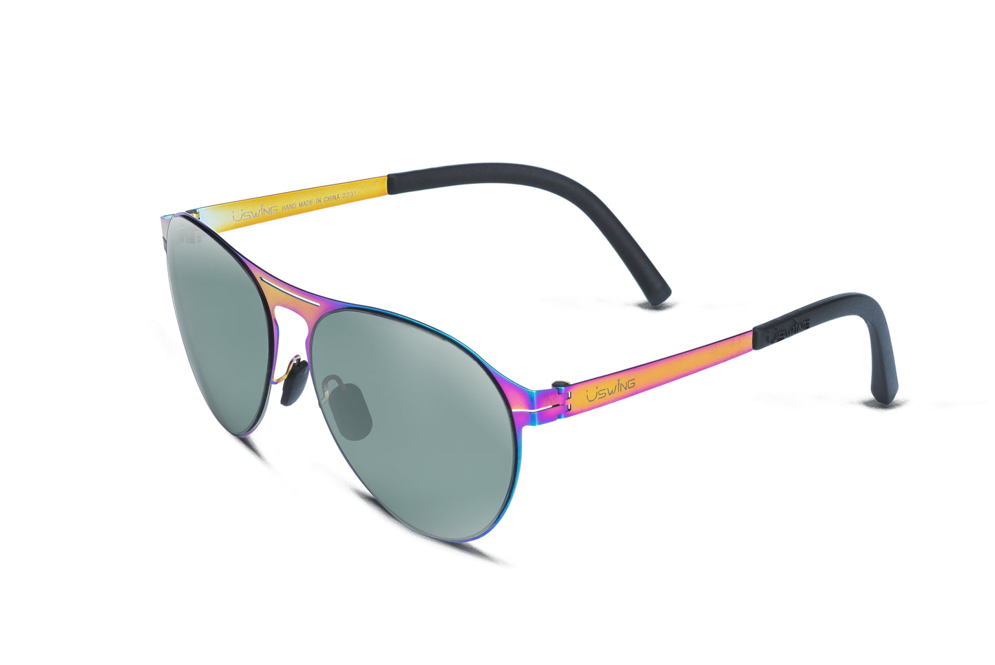 Uswing Golf Sunglasses - K. Birdie 007 - Burnt Titanium